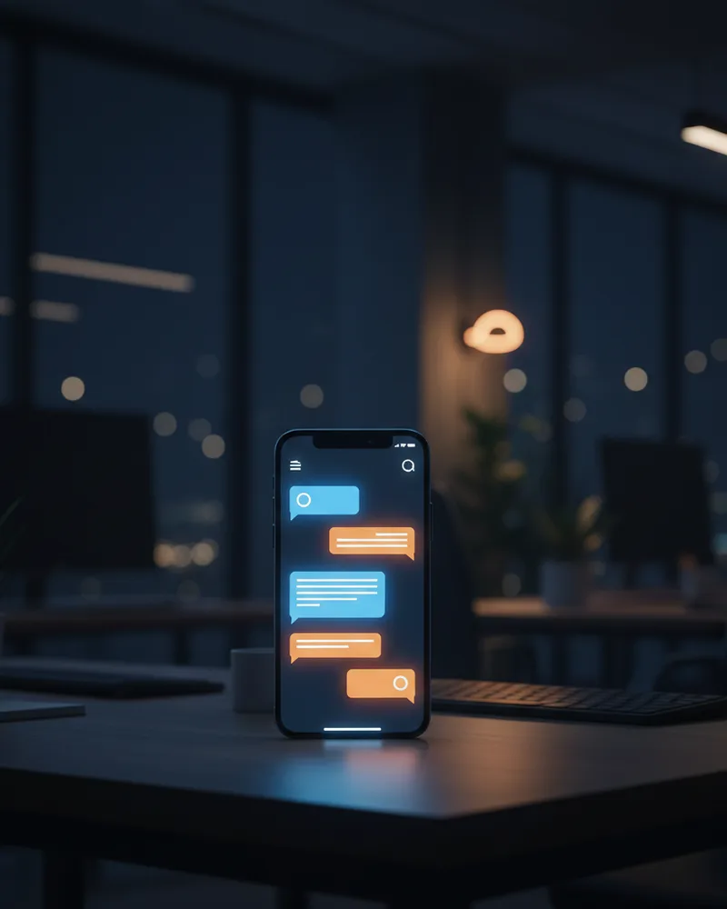 Dispositivos con diseño adaptable sobre un escritorio - Asistentes Virtuales