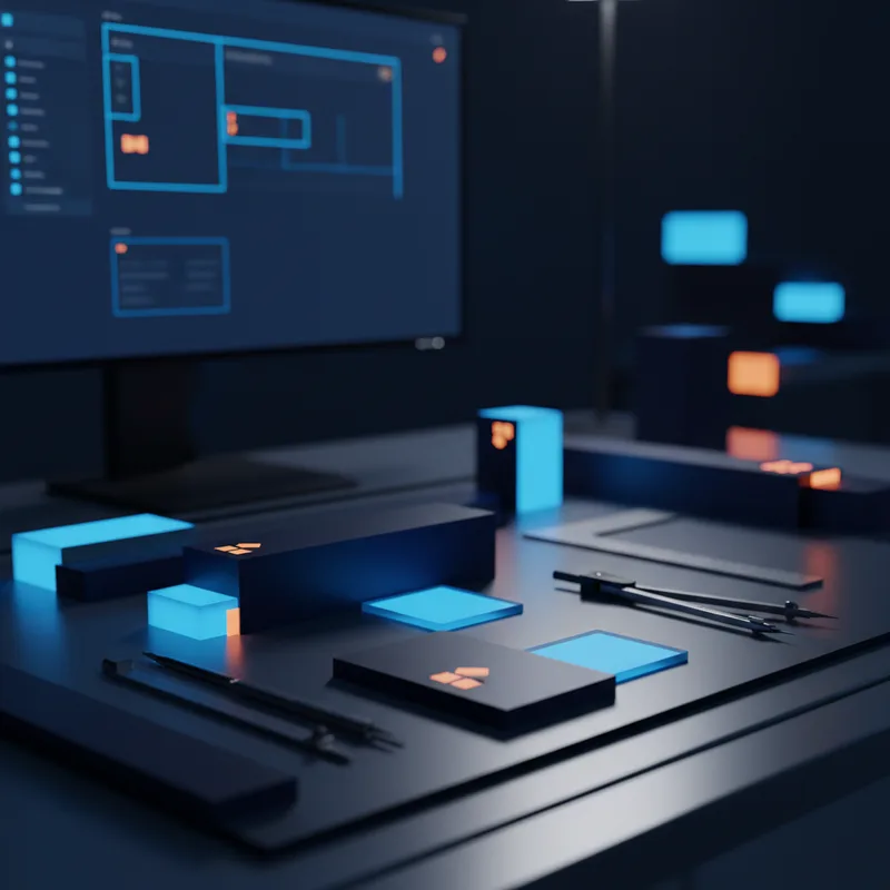 Pantalla con editor de código - Branding
