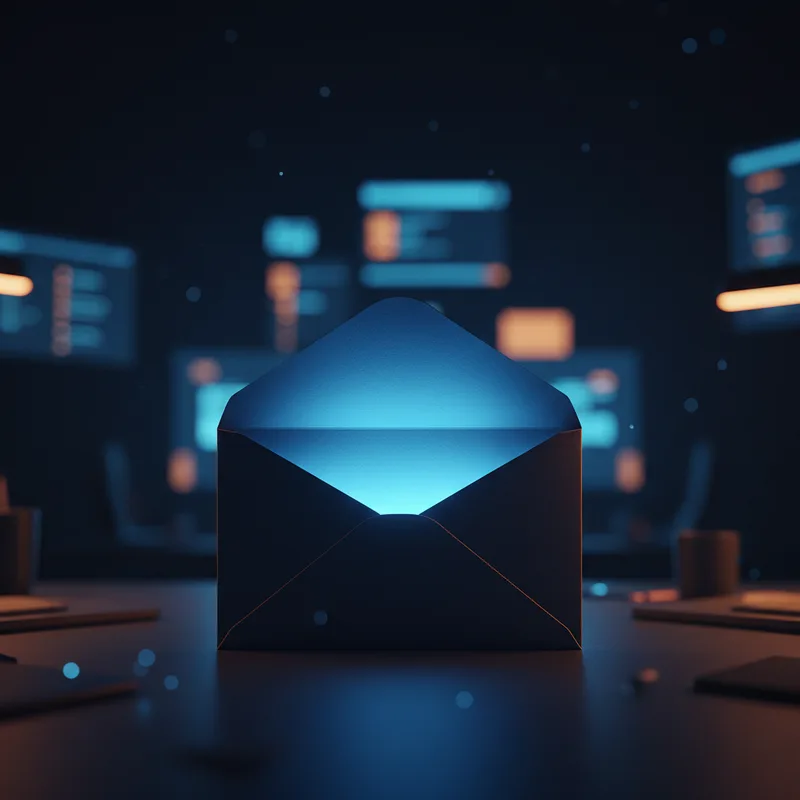 Pantalla con editor de código - Emailing