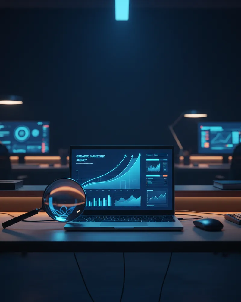Dispositivos con diseño adaptable sobre un escritorio - Posicionamiento SEO
